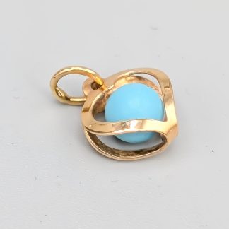 Hänge i Guld Månadssten December 18K 0.49g 10mm