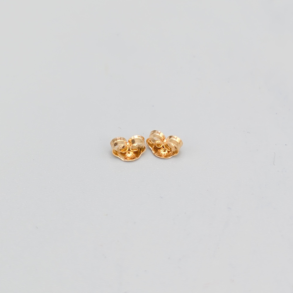 2 st Örhängestopp i Guld 18K 0.12g