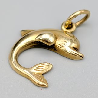 Hänge i Guld Delfin 14K 1.57g 17mm