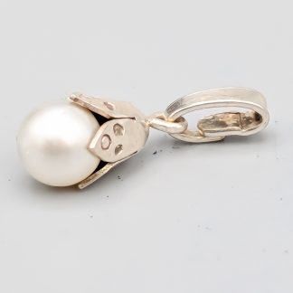 Hänge i Silver med Fauxpärla S830 0.86g 12mm