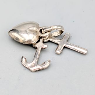 Hänge i Silver, Tro, Hopp och Kärlek S925 0.91g 10mm