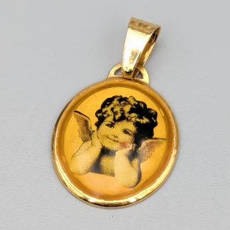 Hänge i Guld med Ängel 18K 1.27g 20mm
