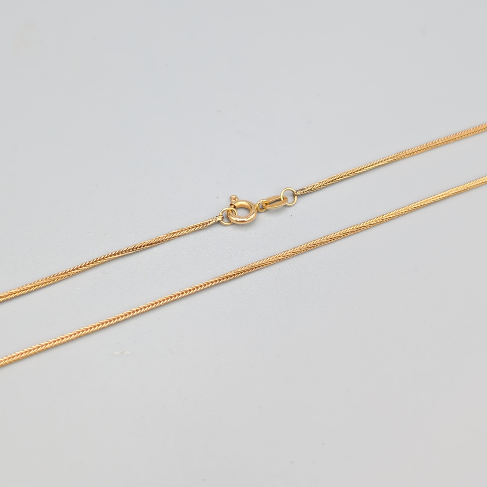 41.5cm Rävsvans i guld 18K 4g