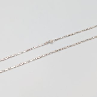 45.5cm Halsband i Vitguld 18K 6.14g