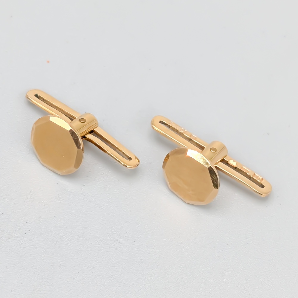 Manschettknappar i Guld 18K 3.02g 9mm - Bild 2