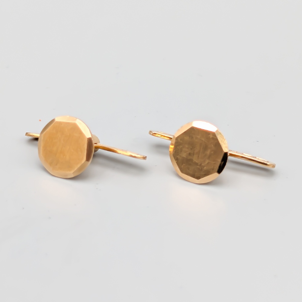 Manschettknappar i Guld 18K 3.02g 9mm