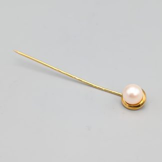 Kravattnål i Guld med Odlad Pärla 14K 1.49g 49mm