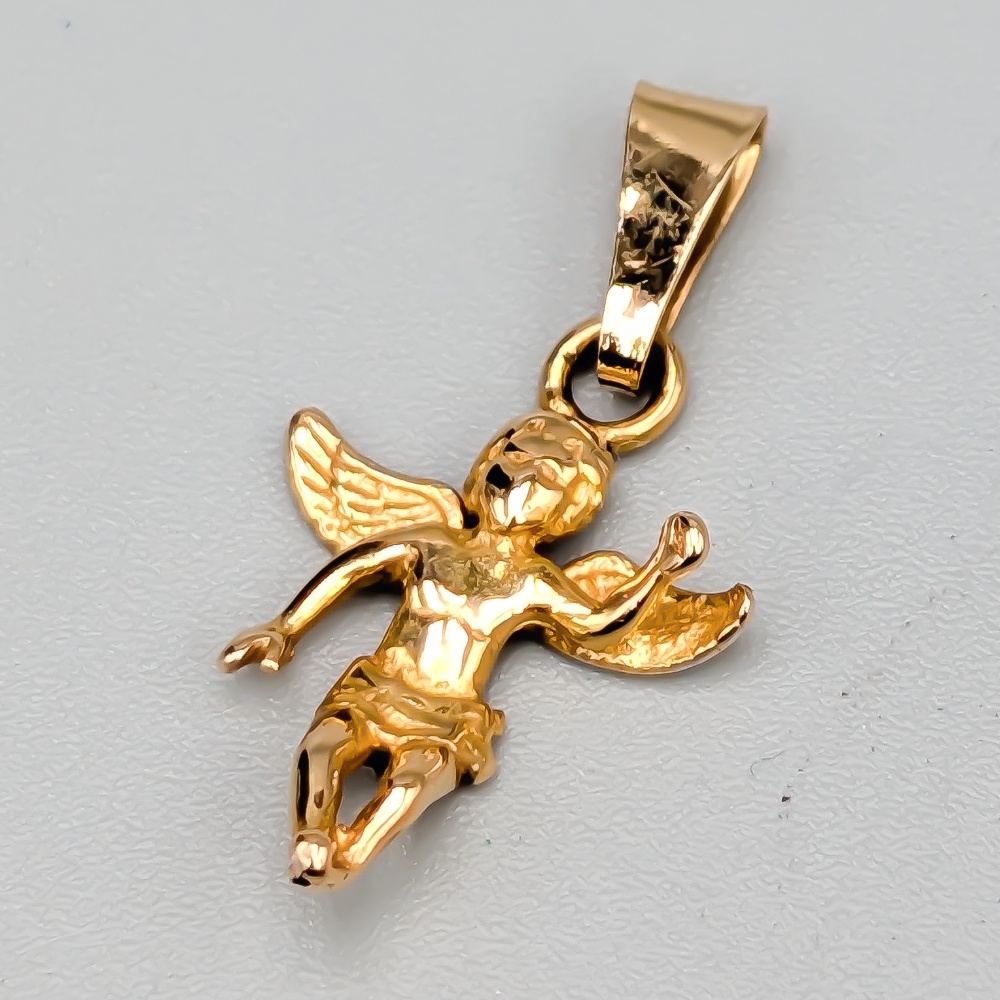 Hänge i Guld Ängel 18K 1.08g 17mm