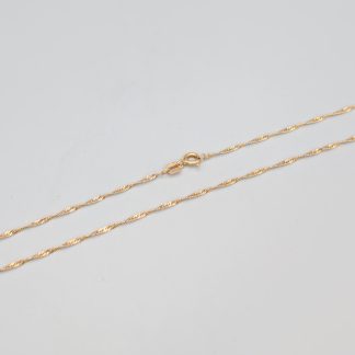 46.5cm Singaporelänk i Guld 18K 1.85g