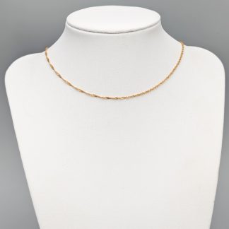 43cm Singaporelänk i Guld 18K 2.02g