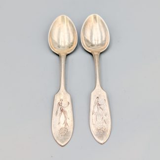 2 st Kaffeskedar i Silver S830 19.69g 105mm