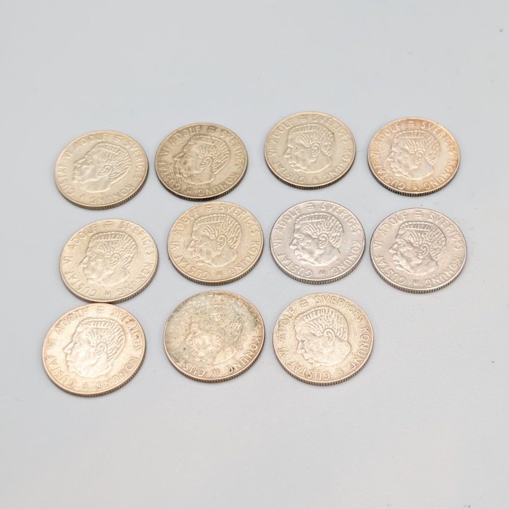 11 st 1 kr Sverige 1950-1973 S400 76.64g 25mm - Bild 2